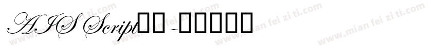 AIS Script字体字体转换